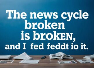 The News Cycle is Broken, and I’m Over It The news cycle is broken, and I'm fed up with it.